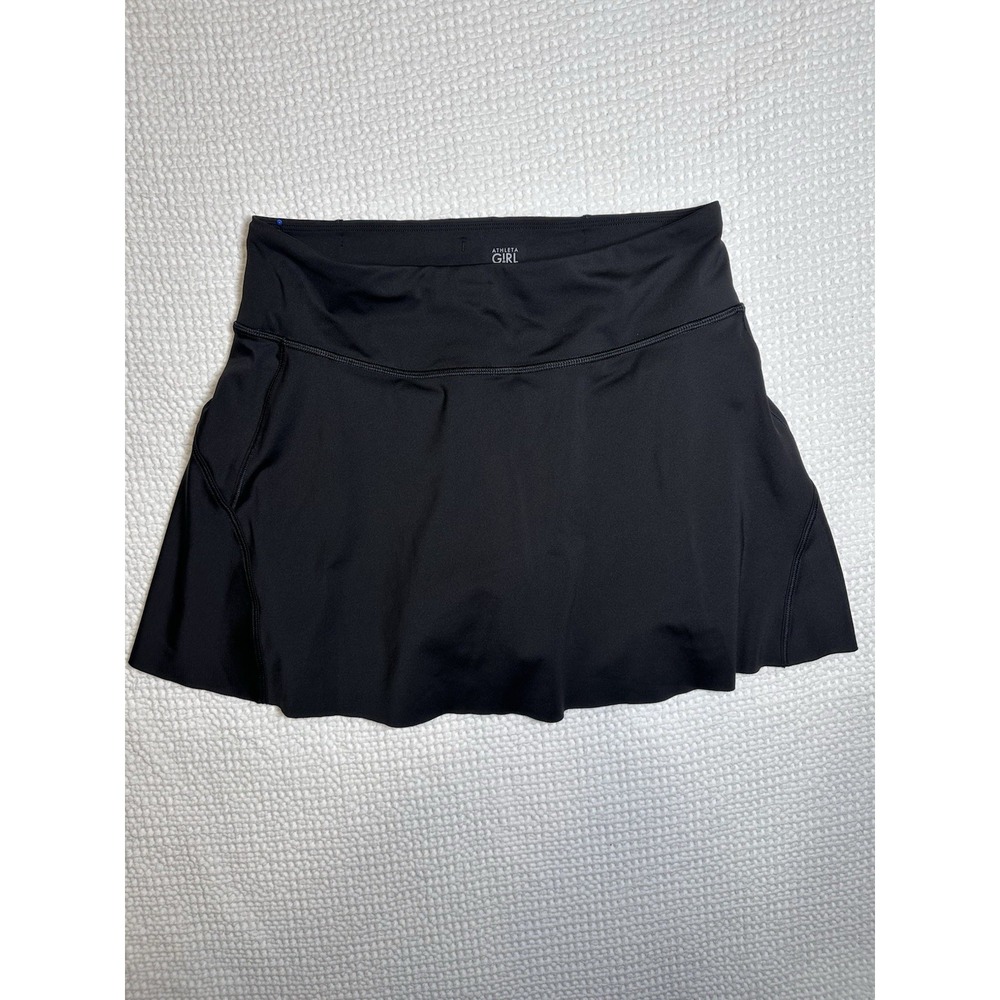 Athleta Girl Ace Skort Black Athletic‎ Tennis Golf Skirt Built In Shorts XXL 16
